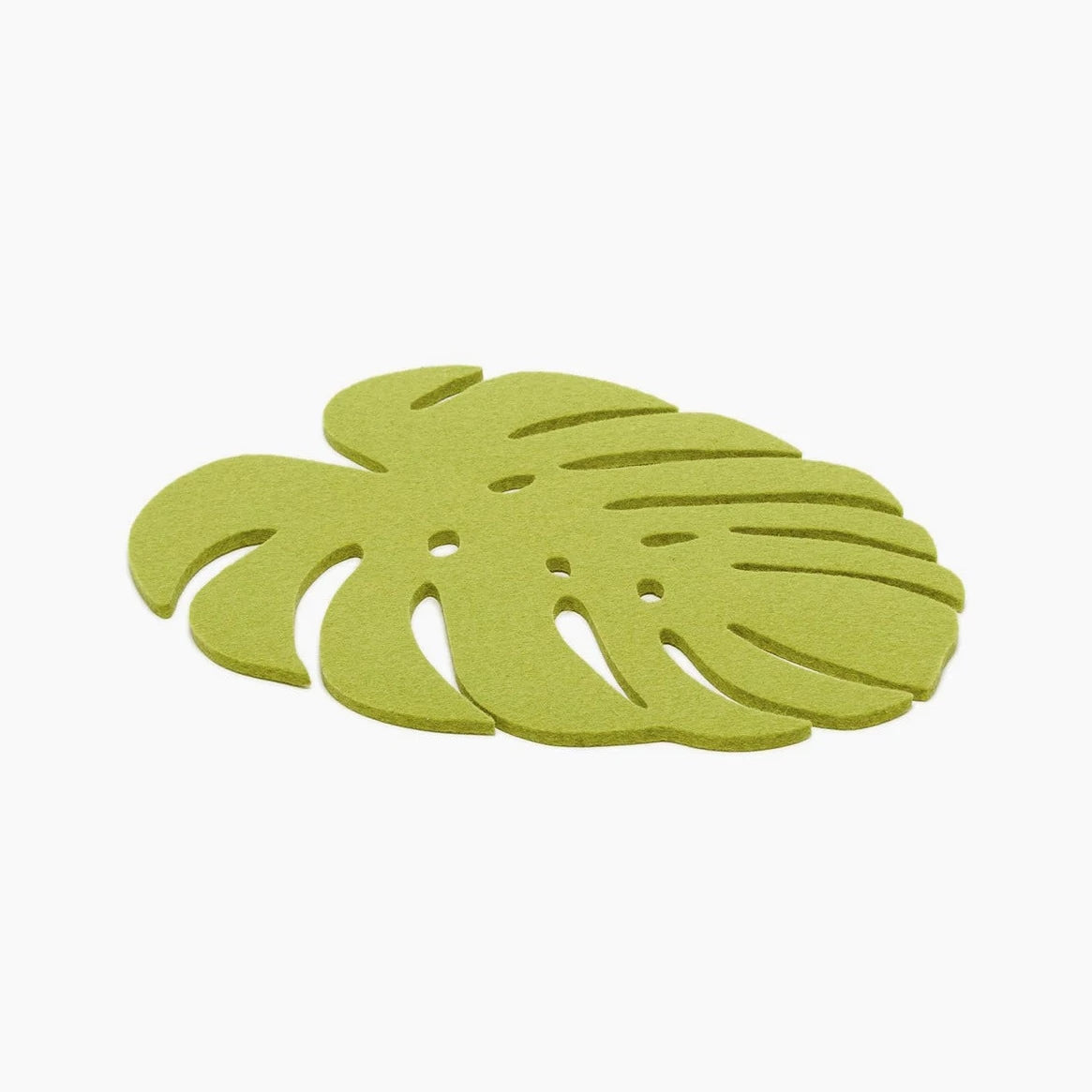 Merino Wool Felt Monstera Leaf Trivet