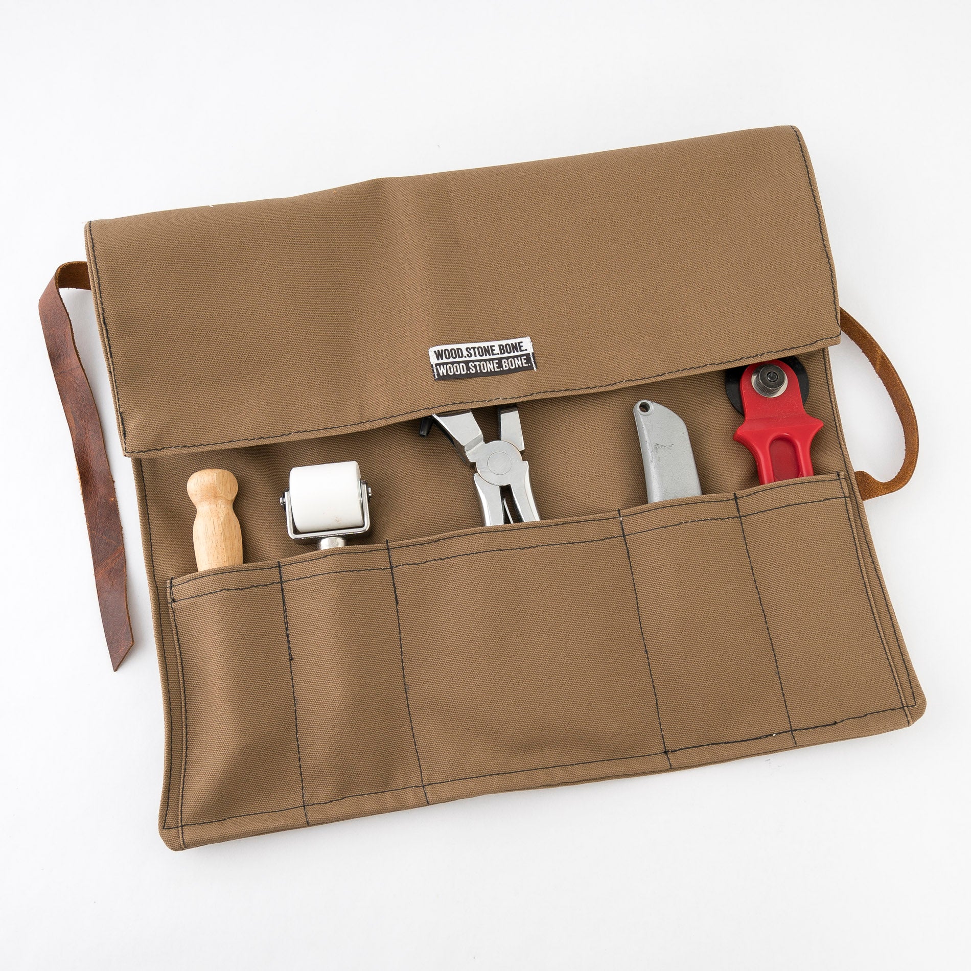 canvas utility roll - tool bag - painters kit - barber set - handmade in Maine
