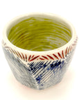 Red White + Blue Ceramic Cup