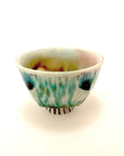 Tiny Bowl with Aqua Accents