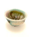 Tiny Bowl with Aqua Accents