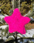 Sparkly Stars  Ornament - purple sparkle