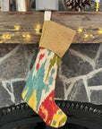 Handmade Christmas Stocking - water colored