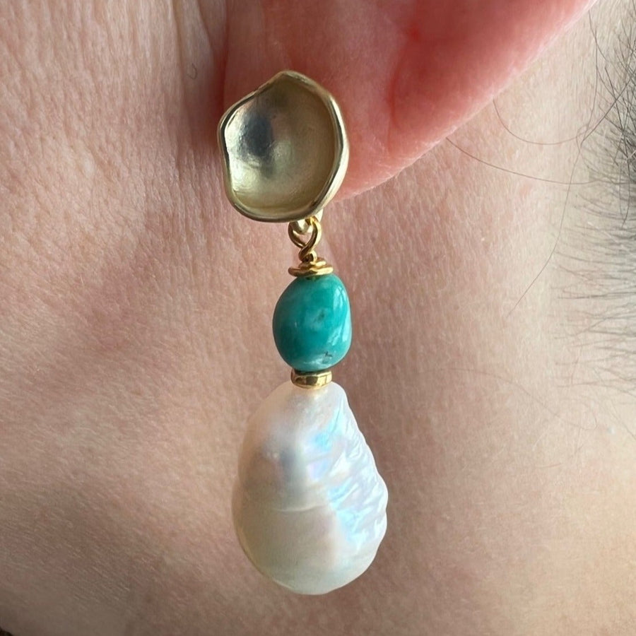Birthstone Earrings - December Turquoise