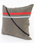 Geometry Pillow - blue, black, red