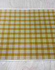 Placemats - gold and white - set of 2