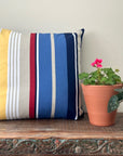 Nautical Striped Square Pillow