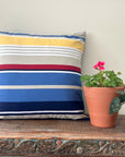 Nautical Striped Square Pillow