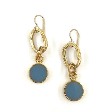 Light Blue Pendant Color Earrings