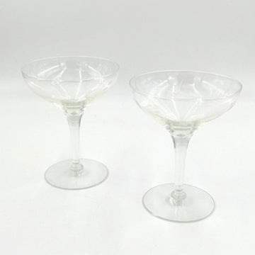 Vintage Champagne Glasses - set of 2