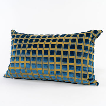 Velvet Squares Pillow - lumbar