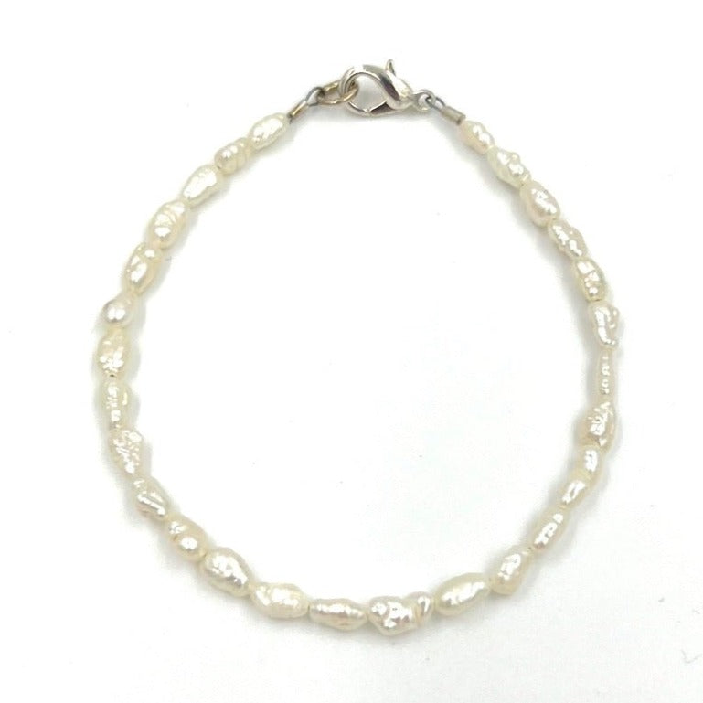 Small White Freshwater Pearl Bracelet