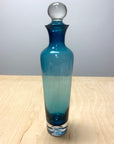 Vintage Blue Glass Decanter