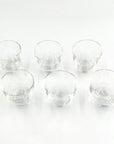 Vintage Mini Rondelle Shot Glasses - set of 6