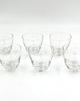 Vintage Mini Rondelle Shot Glasses - set of 6