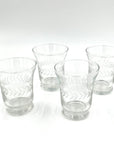 Vintage Etched Glasses by Anchor Hawking - set of 4