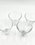 Vintage Stemless Martini Glasses by Grey Goose - set of 4