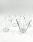 Vintage Stemless Martini Glasses by Grey Goose - set of 4