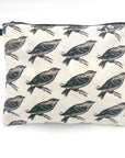 Screen Printed Zip Bag - host of sparrows