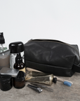 Leather Dopp Kit - black