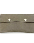 Leather Clutch - gray