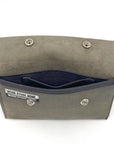 Leather Clutch - gray