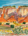 Watercolor of Sedona, Arizona Landscape by Maine Artist Elena Jahn