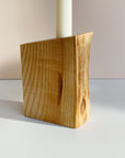 Fat Live-Edge Ash Candle holders