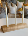 Live-Edge Tiger Maple Candle Holder