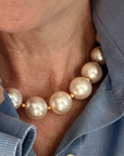 Grande Pearl Choker White Necklace