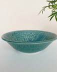 Turquoise Ceramic Serving Bowl