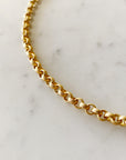 Textured Rolo Single Chain Necklace