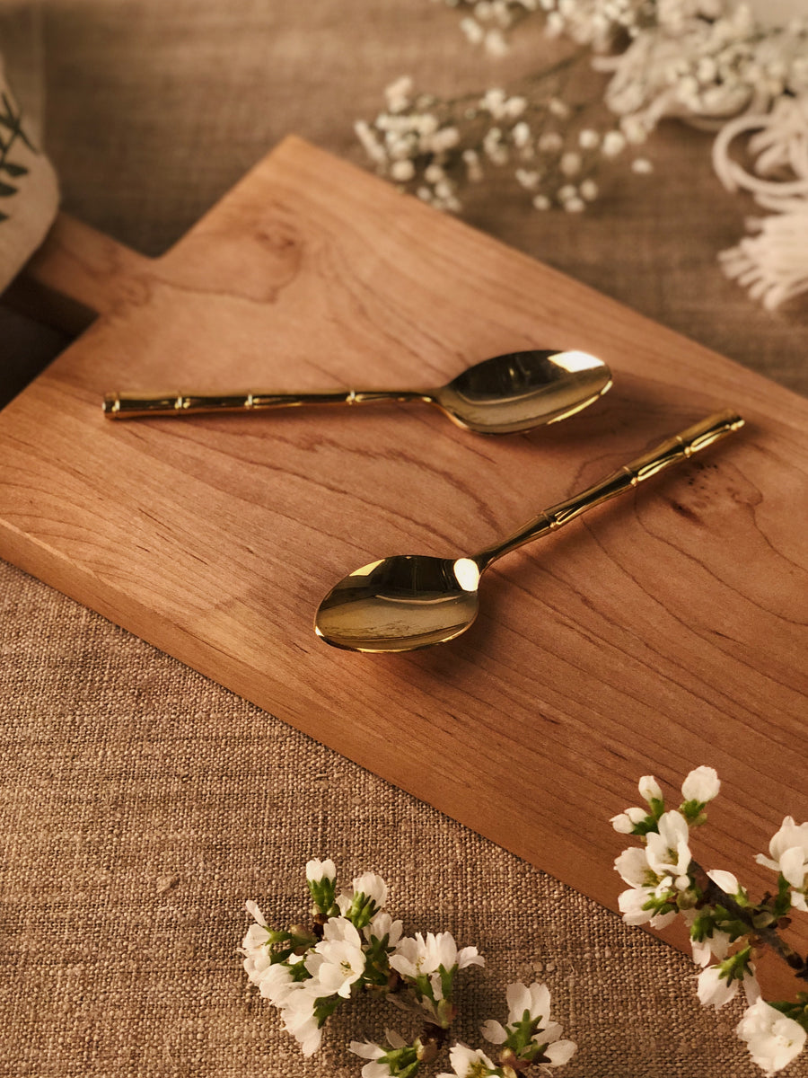 Gold Bamboo Spoons