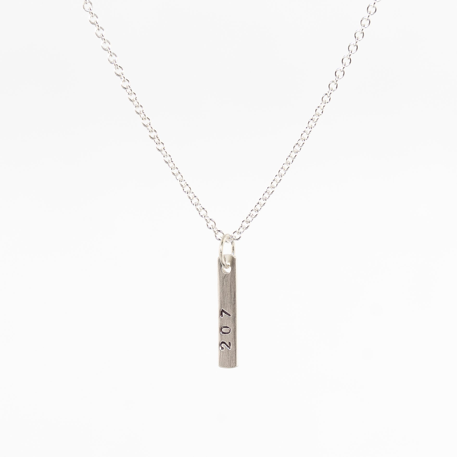 207 state of Maine necklace - sterling silver - women's jewelry - simple charm necklace - geometric and minimalistic  