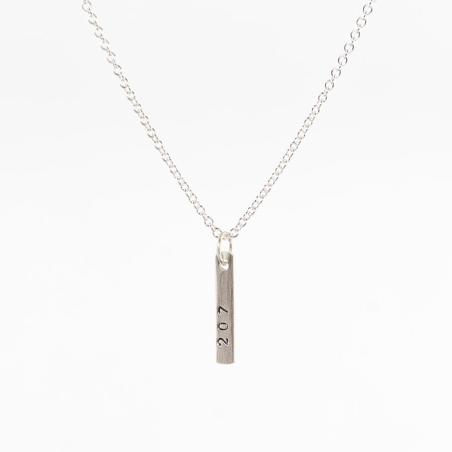 207 state of Maine necklace - sterling silver - women's jewelry - simple charm necklace - geometric and minimalistic  
