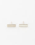 minimalistic bar stud earrings - sterling silver - hammered metal - women's jewelry - modern earrings