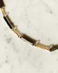 Textured Niobium + Gold-fill Necklace