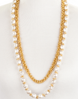 Bells and Pearls Opera Necklace Double