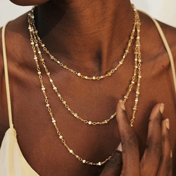 Wrap Necklace - Dot Chain