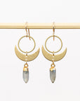 Mini Crescent Moon Phase Earrings