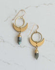 Mini Crescent Moon Phase Earrings