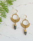 Mini Crescent Moon Phase Earrings