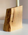 Fat Live-Edge Ash Candle holders