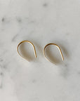 Solid 14k Gold Open Hoop Earrings