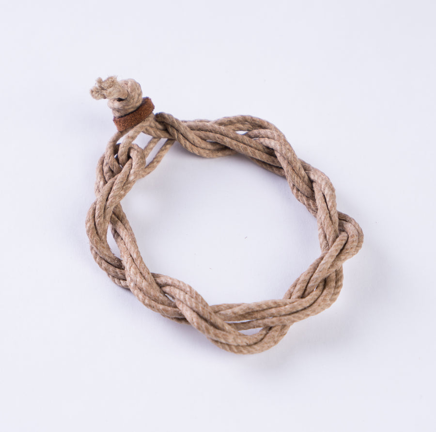 Vintage French Waxed Hemp Bracelet