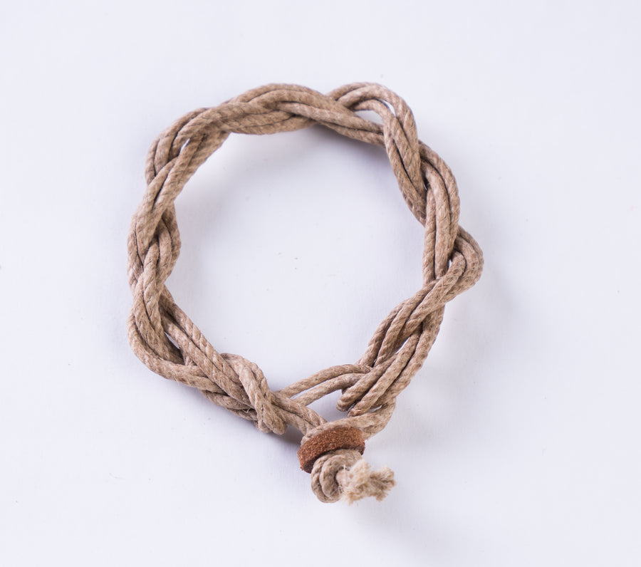 Vintage French Waxed Hemp Bracelet