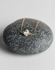 Herkimer Diamond Necklace in gold