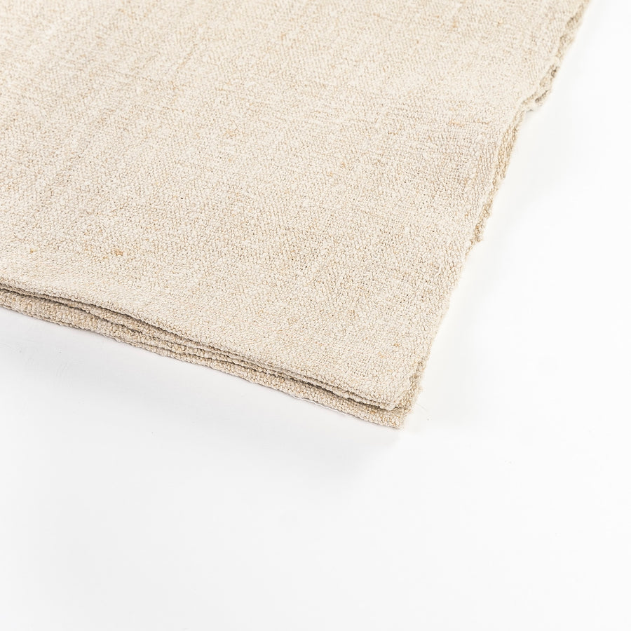 vintage French linen detail shot - placemats - cream linen - washable