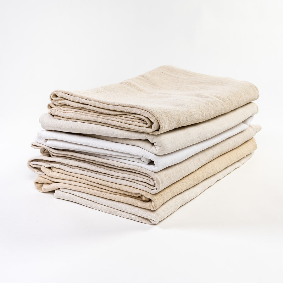 19th century vintage French Linen Sheets - picnic blankets - bedspreads