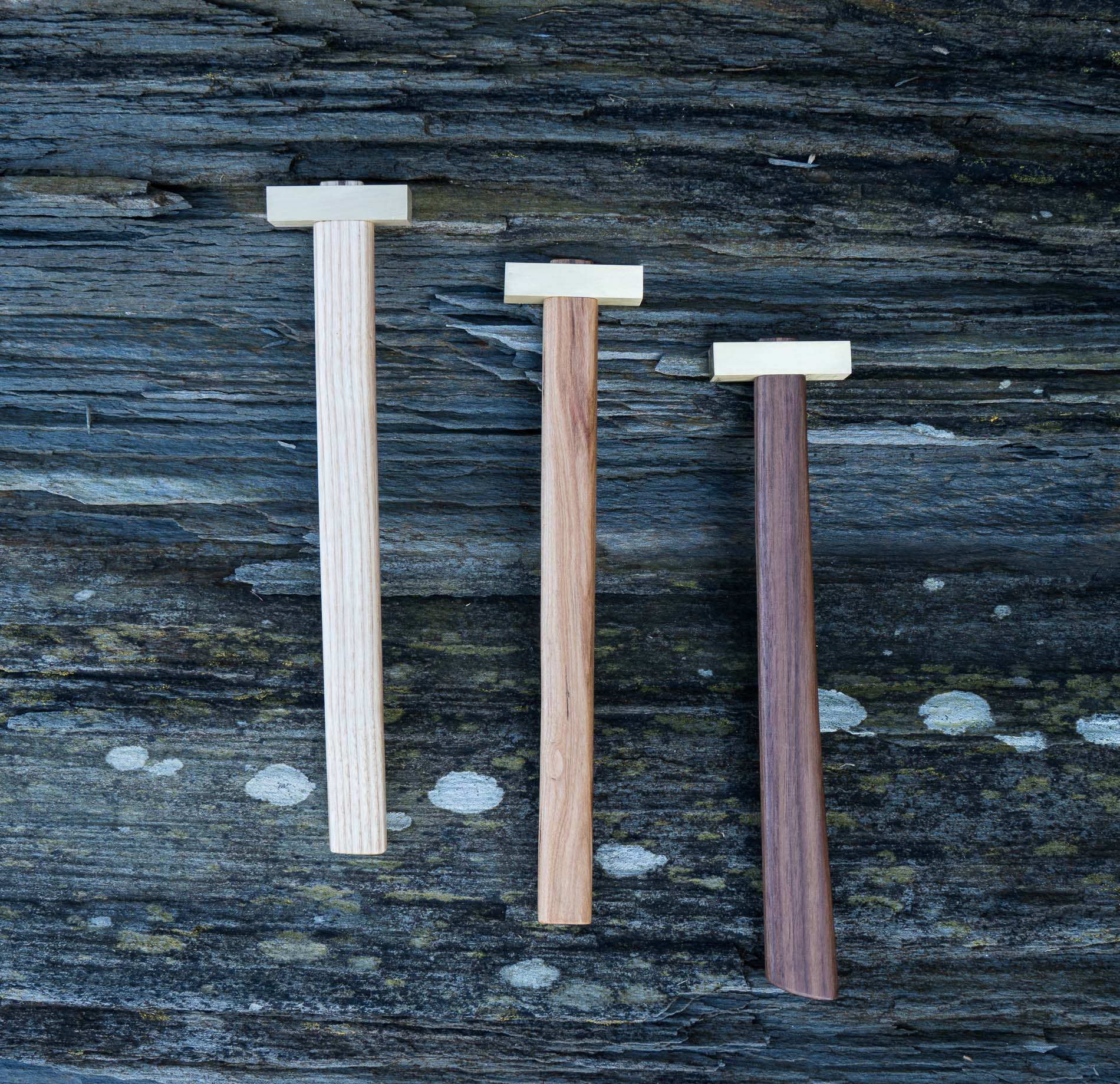 The Artisan Hammers - Ash, Walnut, Cherry &amp; Brass